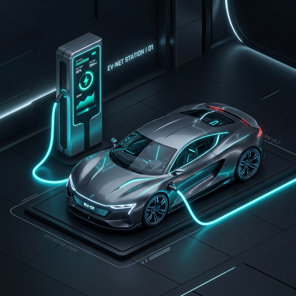 Futuristic EV Charging